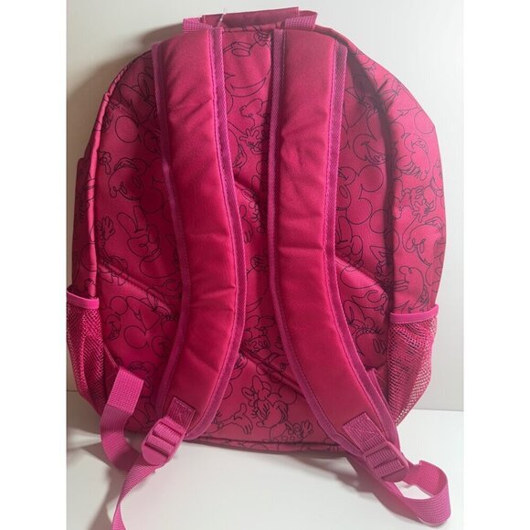 Disney Minnie Mouse Pink Backpack For Kids NWT 16”x11”x4” - Picture 5 of 5